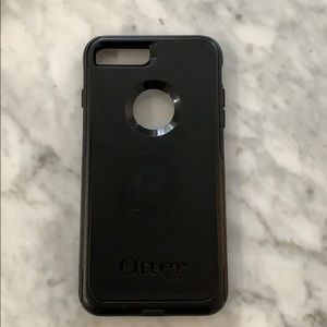 All black OtterBox iPhone 8 plus case
